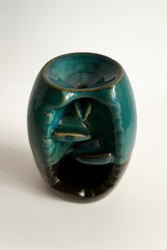 Queimador de incenso em cascata de cerâmica