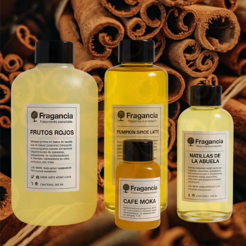 FRAGANCIA DE VELAS CORTEZA DE CANELA