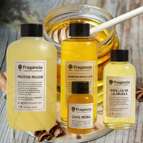 FRAGANCIA DE VELAS DULCES DE CANELA Y MIEL