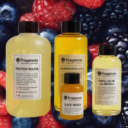 FRAGANCIA DE VELAS FRUTOS ROJOS
