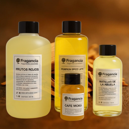 FRAGANCIA DE VELAS SANDALO Y MADERAS