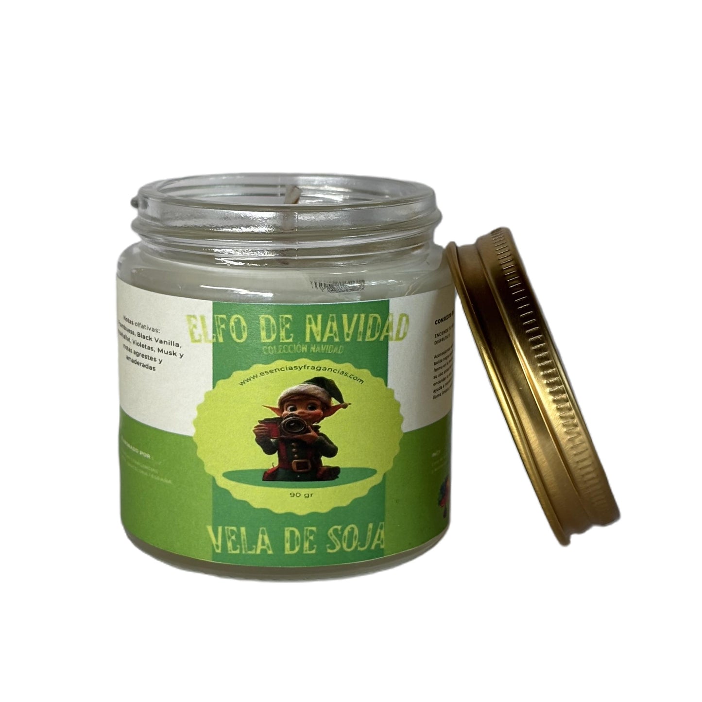 Vela Duende de Natal - Vela de Soja / 90 gr