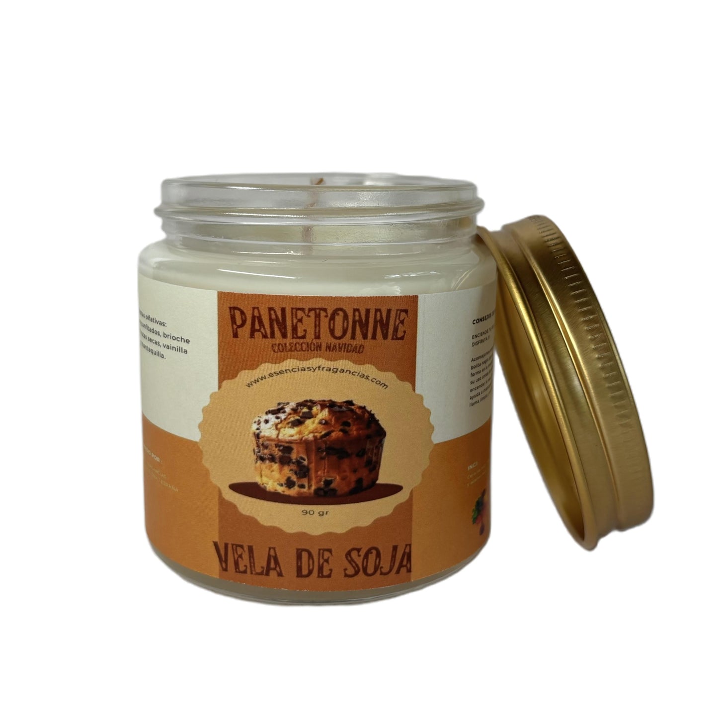 Vela de Panetone - Vela de Soja / 90 gr