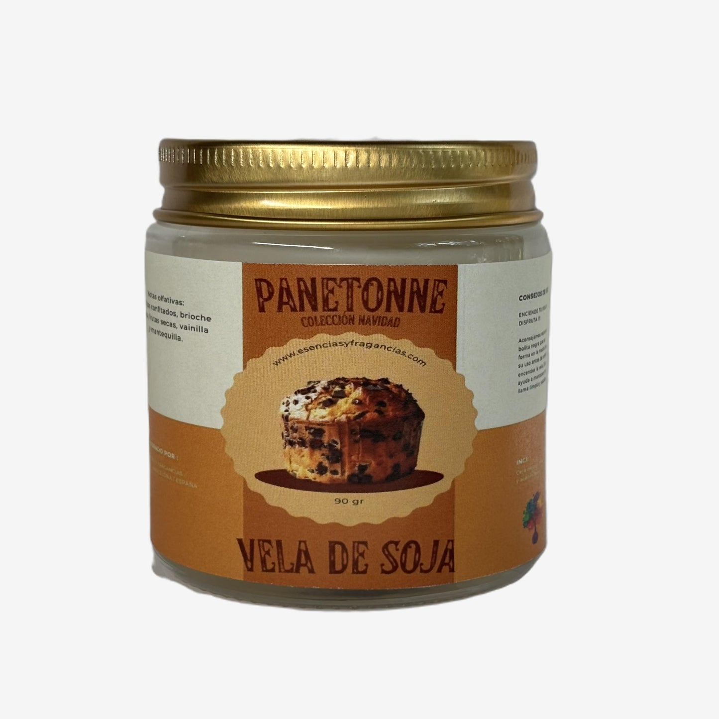 Vela de Panetone - Vela de Soja / 90 gr