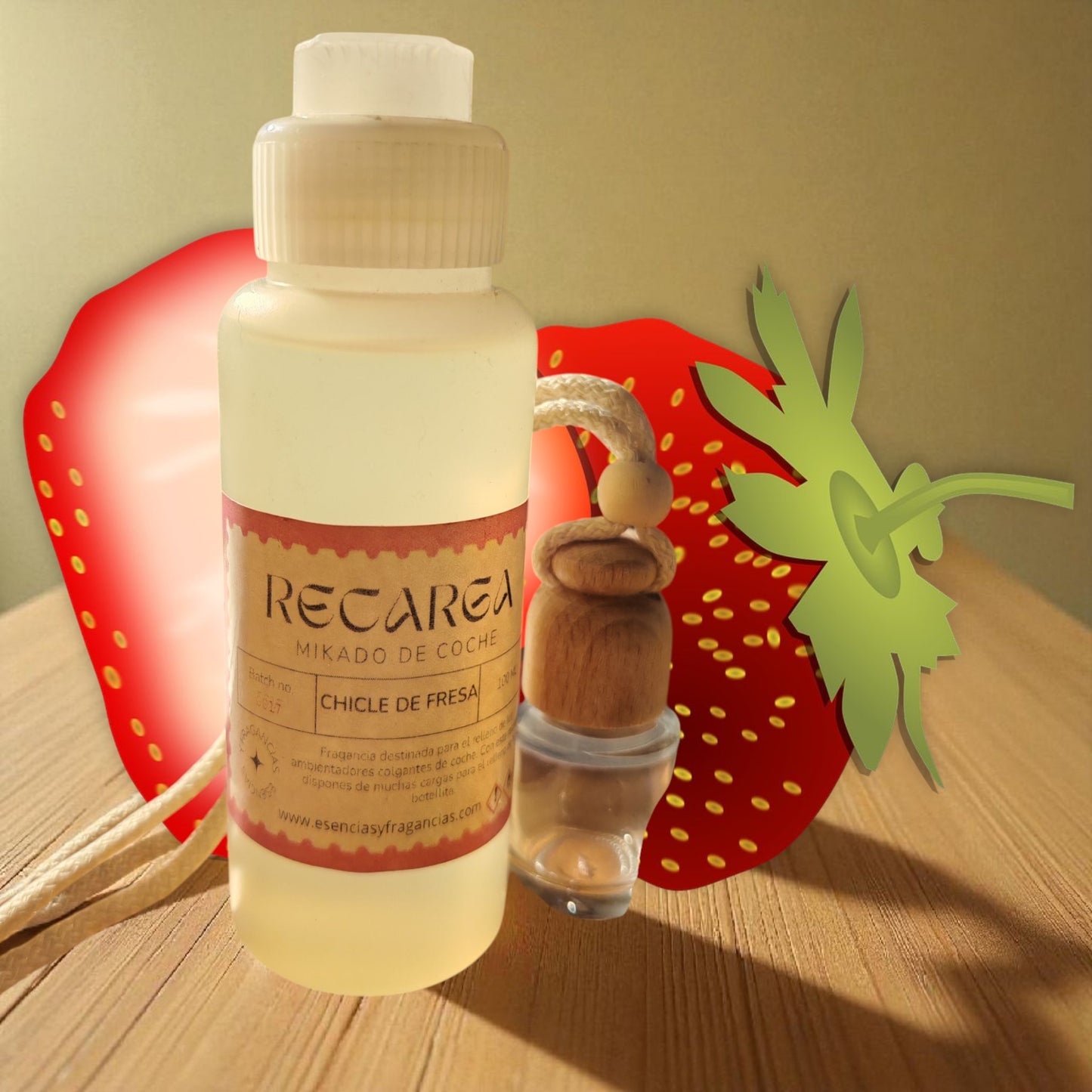 Recarga Ambientador de Coche, Refill Chicle De Fresa