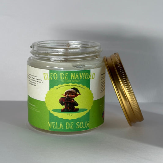 Vela Elfo de Navidad - 90 gr