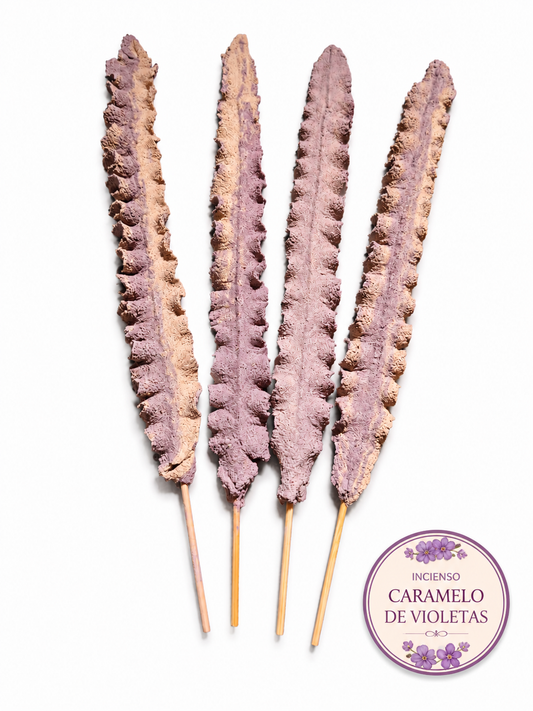 Incienso Caramelos de Violetas, 4 plumas .