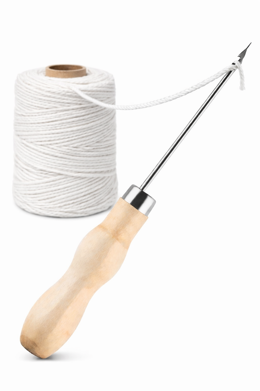 Enhebrador de mechas para velas