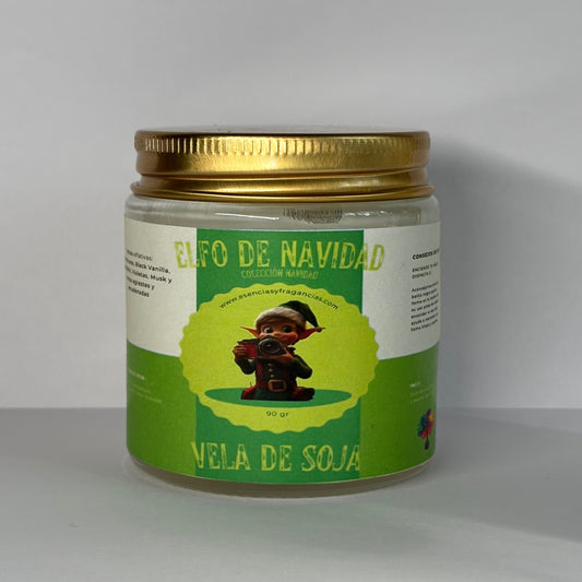Vela Elfo de Navidad - 90 gr